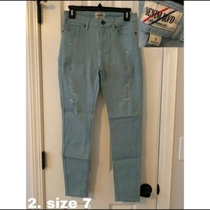 gorgeous blue skinny jeans